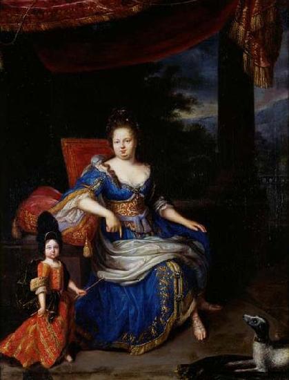 Constantijn Netscher Portrait de la princesse Palatine China oil painting art